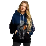 custom gonzaga bulldogs baby groot blue black hoodie best selling