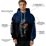 custom gonzaga bulldogs baby groot blue black hoodie best selling