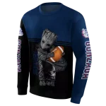 custom gonzaga bulldogs baby groot blue black hoodie best selling