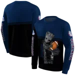 custom gonzaga bulldogs baby groot blue black hoodie best selling