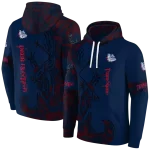 custom gonzaga bulldogs deer silhouette blue hoodie best selling