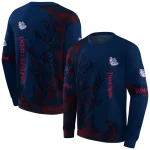 custom gonzaga bulldogs deer silhouette blue hoodie best selling