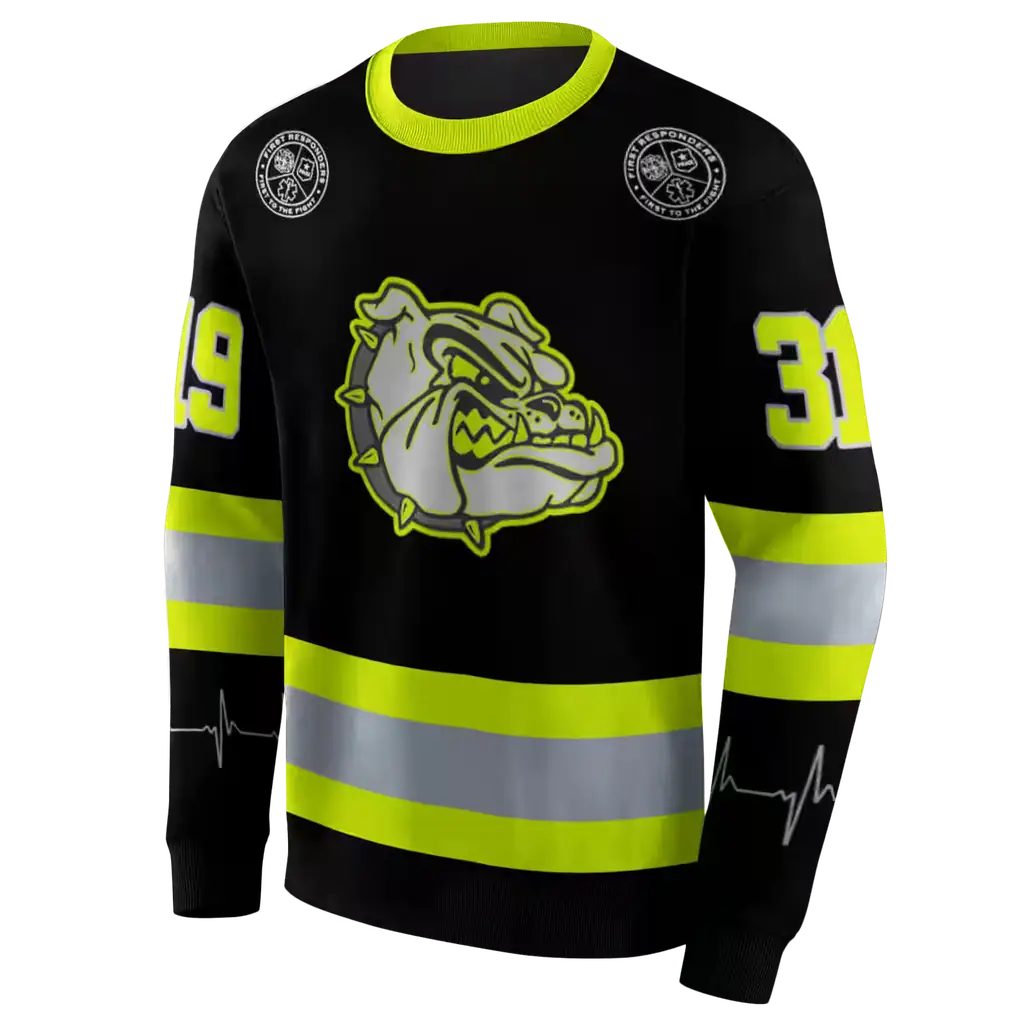 custom gonzaga bulldogs safety motif black neon green hoodie new arrival custom gonzaga bulldogs safety motif black neon green hoodie new arrival