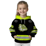 custom gonzaga bulldogs safety motif black neon green hoodie best selling