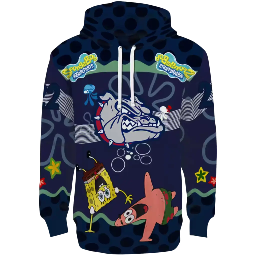 custom gonzaga bulldogs spongebob patrick star blue navy hoodie best selling custom gonzaga bulldogs spongebob patrick star blue navy hoodie best selling