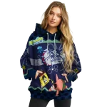 custom gonzaga bulldogs spongebob patrick star blue navy hoodie best selling