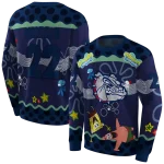 custom gonzaga bulldogs spongebob patrick star blue navy hoodie best selling