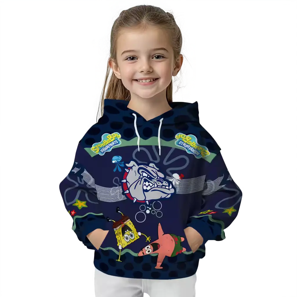 custom gonzaga bulldogs spongebob patrick star blue navy hoodie top rated custom gonzaga bulldogs spongebob patrick star blue navy hoodie top rated