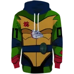 custom gonzaga bulldogs superhero armor blue green hoodie best selling