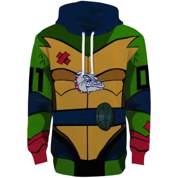 custom gonzaga bulldogs superhero armor blue green hoodie best selling