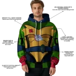 custom gonzaga bulldogs superhero armor blue green hoodie best selling