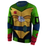 custom gonzaga bulldogs superhero armor blue green hoodie best selling