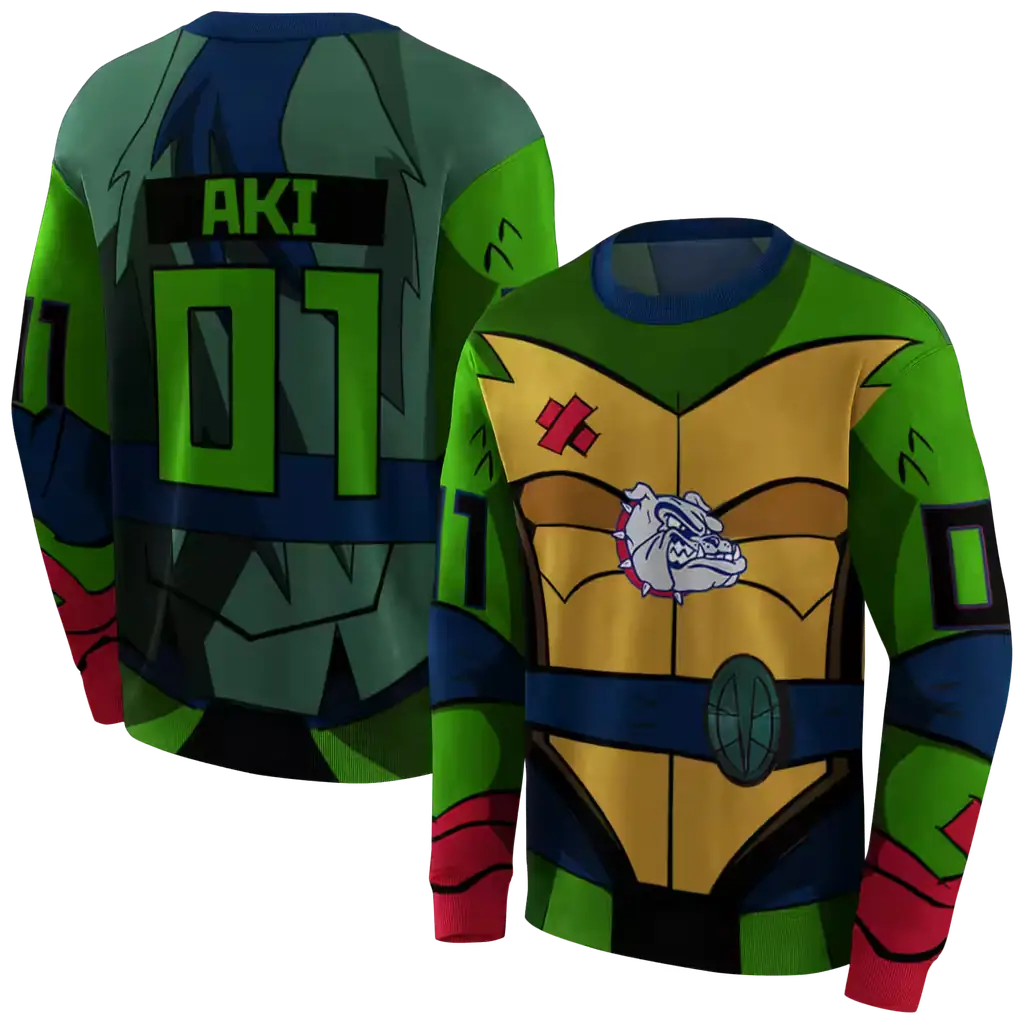 custom gonzaga bulldogs superhero armor blue green hoodie premium grade custom gonzaga bulldogs superhero armor blue green hoodie premium grade