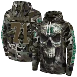 custom hawaii rainbow warriors camo skull hoodie best selling