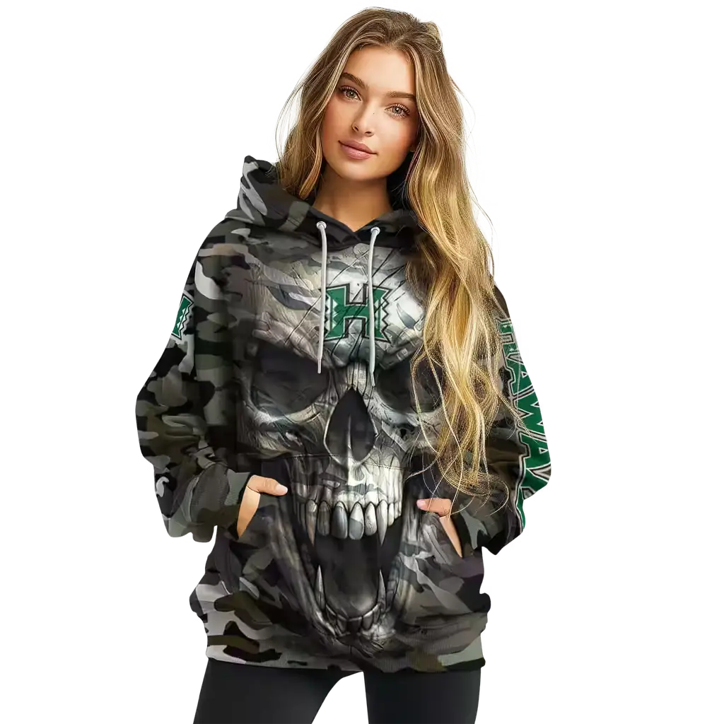 custom hawaii rainbow warriors camo skull hoodie high quality custom hawaii rainbow warriors camo skull hoodie high quality