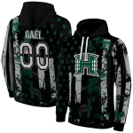 custom hawaii rainbow warriors distressed flag green black hoodie best selling