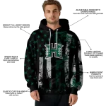 custom hawaii rainbow warriors distressed flag green black hoodie best selling