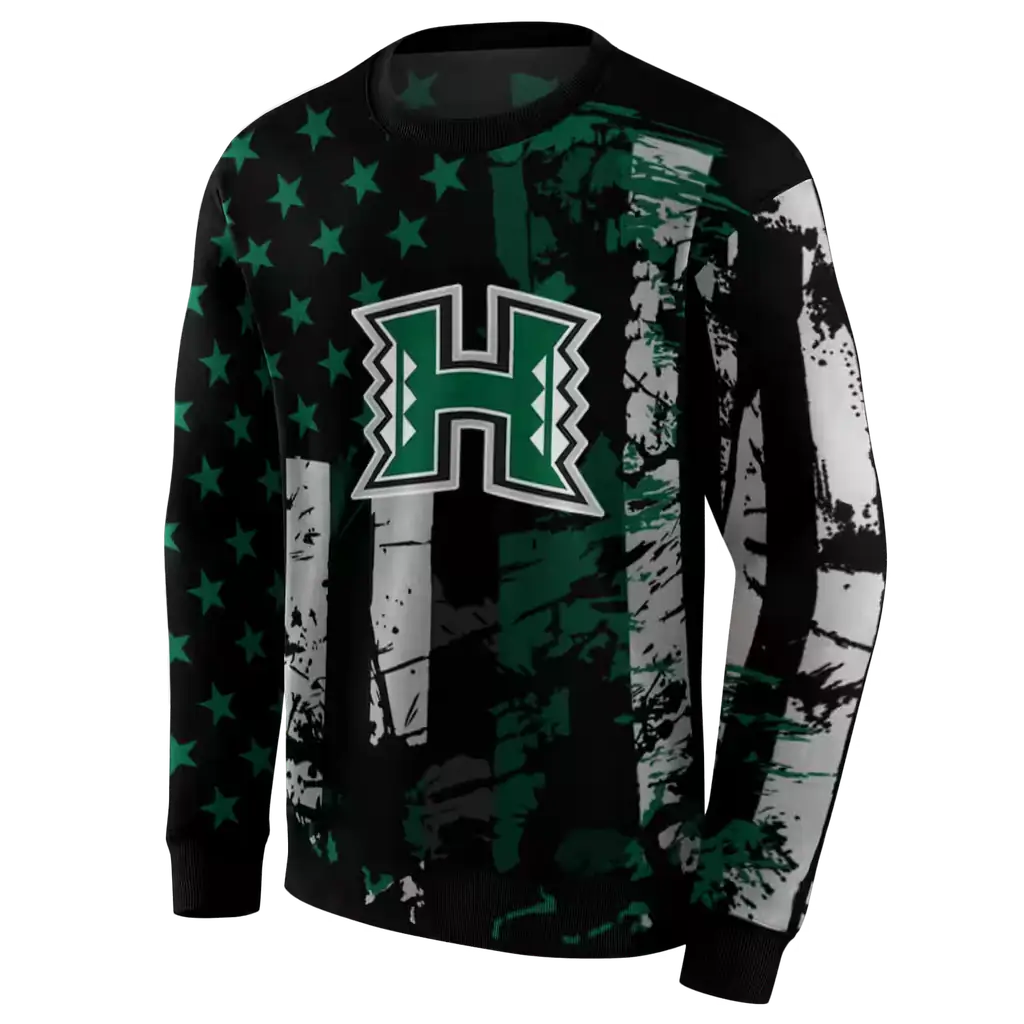 custom hawaii rainbow warriors distressed flag green black hoodie new arrival custom hawaii rainbow warriors distressed flag green black hoodie new arrival