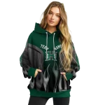 custom hawaii rainbow warriors flame design green hoodie best selling