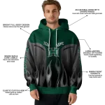 custom hawaii rainbow warriors flame design green hoodie best selling