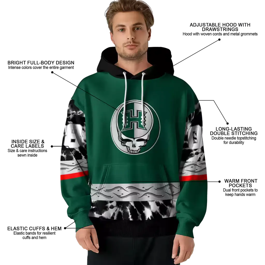 custom hawaii rainbow warriors grateful vibes green hoodie latest model custom hawaii rainbow warriors grateful vibes green hoodie latest model