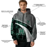 custom hawaii rainbow warriors hexagonal mesh green black gray hoodie best selling