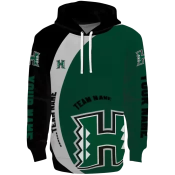 custom hawaii rainbow warriors minimalist design green black hoodie best selling