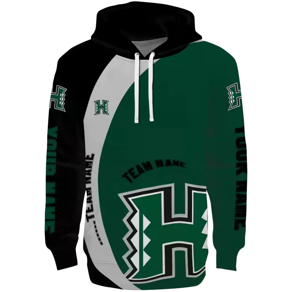 custom hawaii rainbow warriors minimalist design green black hoodie best selling custom hawaii rainbow warriors minimalist design green black hoodie best selling
