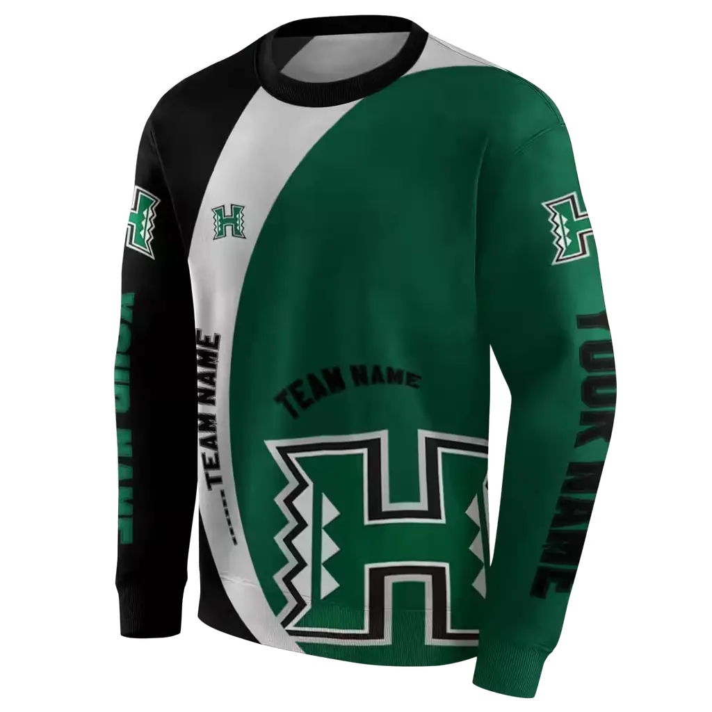 custom hawaii rainbow warriors minimalist design green black hoodie new arrival custom hawaii rainbow warriors minimalist design green black hoodie new arrival