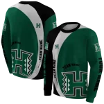 custom hawaii rainbow warriors minimalist design green black hoodie best selling