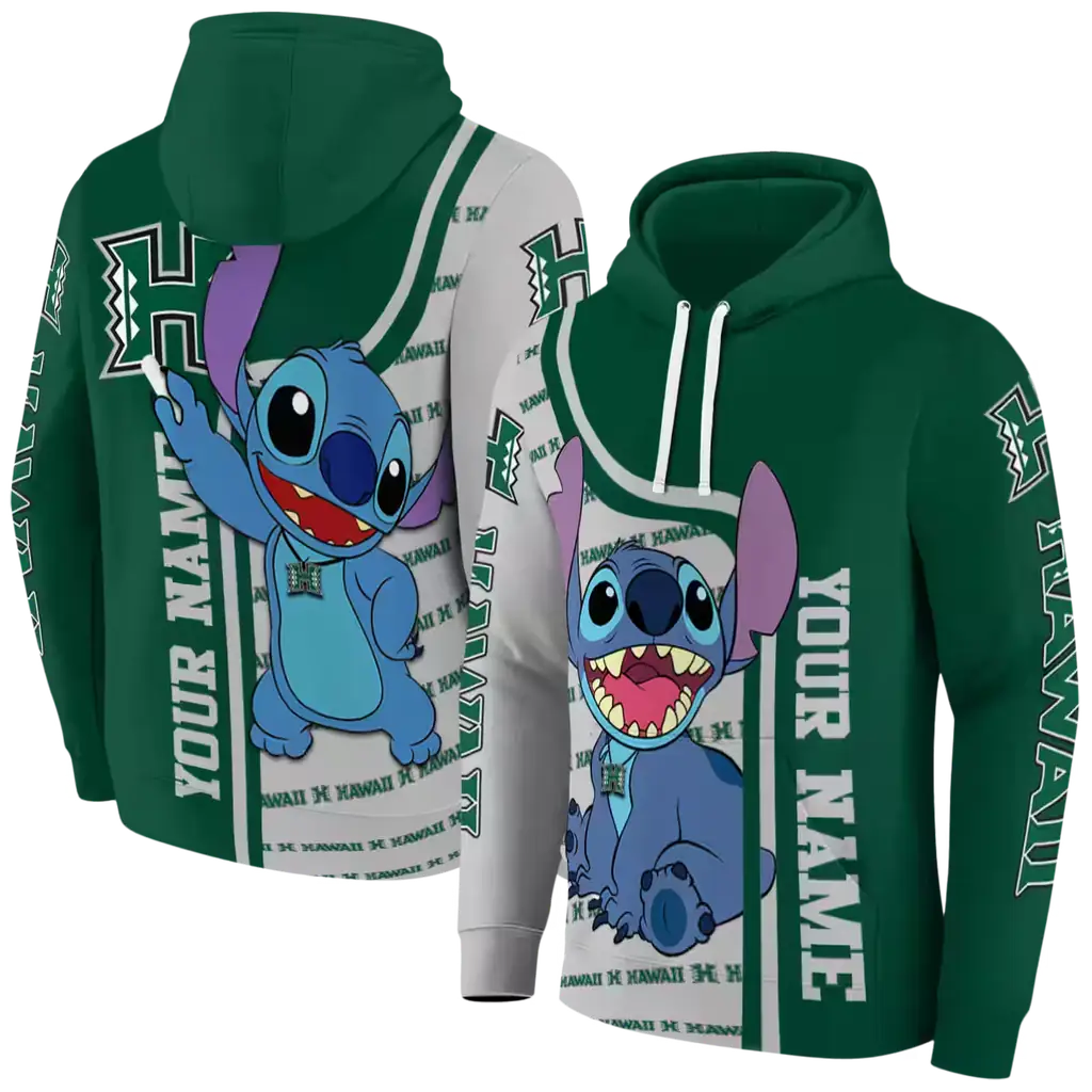 custom hawaii rainbow warriors stitch green hoodie fashion forward custom hawaii rainbow warriors stitch green hoodie fashion forward