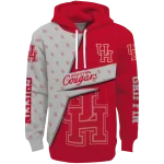 custom houston cougars abstract shape red hoodie best selling