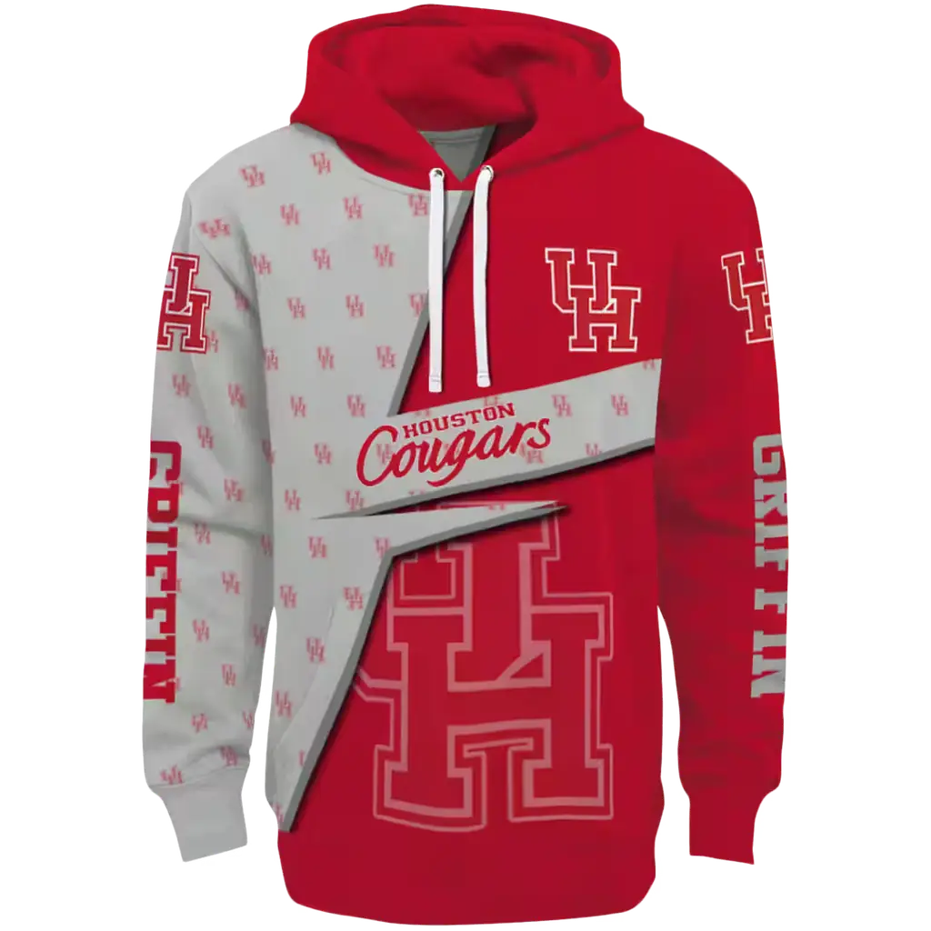 custom houston cougars abstract shape red hoodie best selling custom houston cougars abstract shape red hoodie best selling