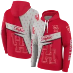 custom houston cougars abstract shape red hoodie best selling