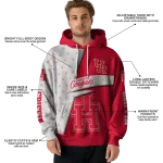 custom houston cougars abstract shape red hoodie best selling