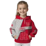 custom houston cougars abstract shape red hoodie best selling