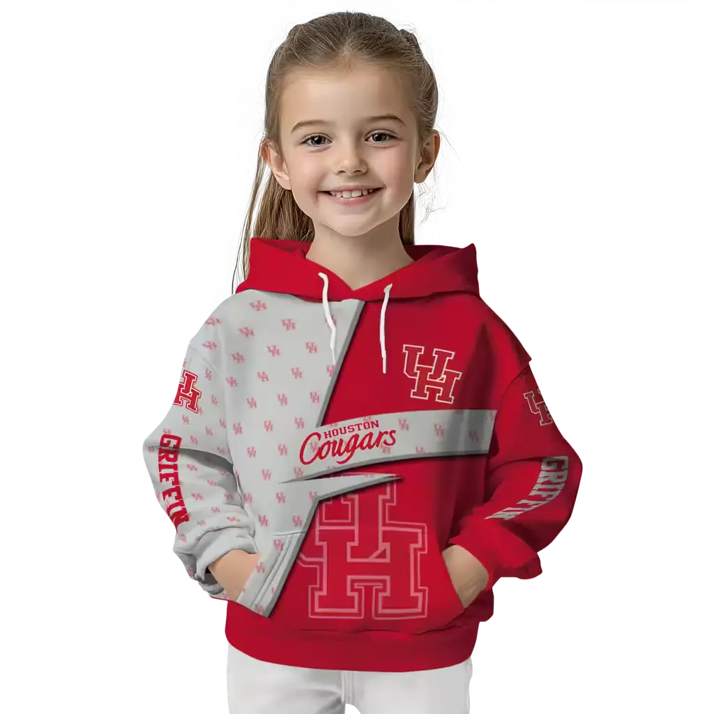 custom houston cougars abstract shape red hoodie top rated custom houston cougars abstract shape red hoodie top rated