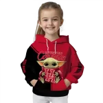 custom houston cougars baby yoda red black hoodie best selling