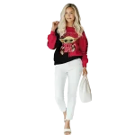 custom houston cougars baby yoda red black hoodie best selling