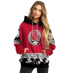 custom houston cougars grateful vibes red hoodie best selling