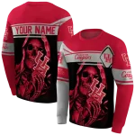 custom houston cougars grim reaper red black hoodie best selling
