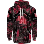 custom houston cougars hunting theme red black hoodie best selling