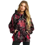 custom houston cougars hunting theme red black hoodie best selling