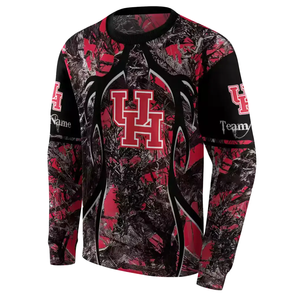 custom houston cougars hunting theme red black hoodie new arrival custom houston cougars hunting theme red black hoodie new arrival