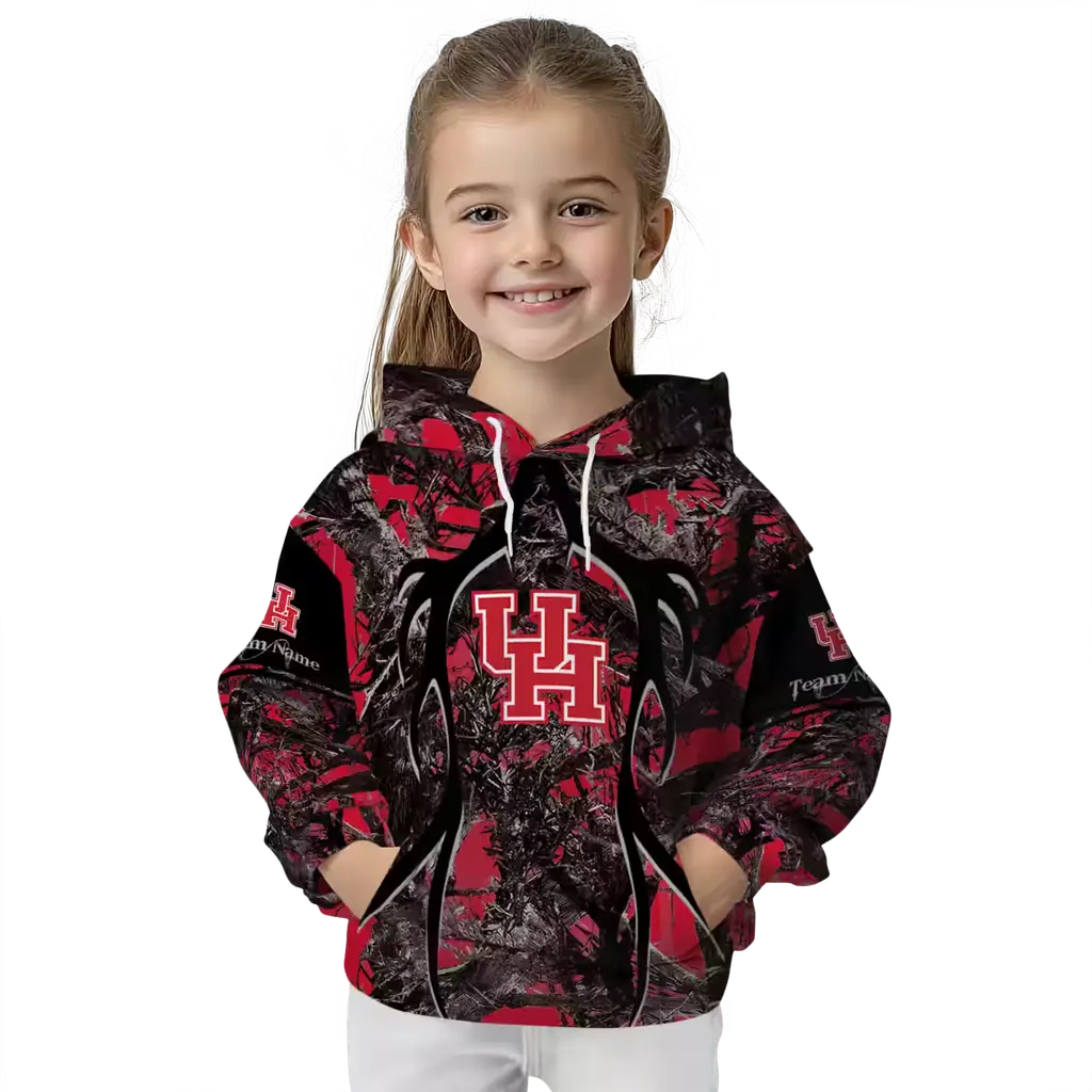 custom houston cougars hunting theme red black hoodie top rated custom houston cougars hunting theme red black hoodie top rated