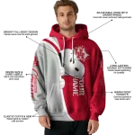 custom houston cougars peeking snoopy red hoodie best selling