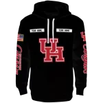 custom houston cougars punisher skull black hoodie best selling