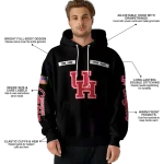 custom houston cougars punisher skull black hoodie best selling