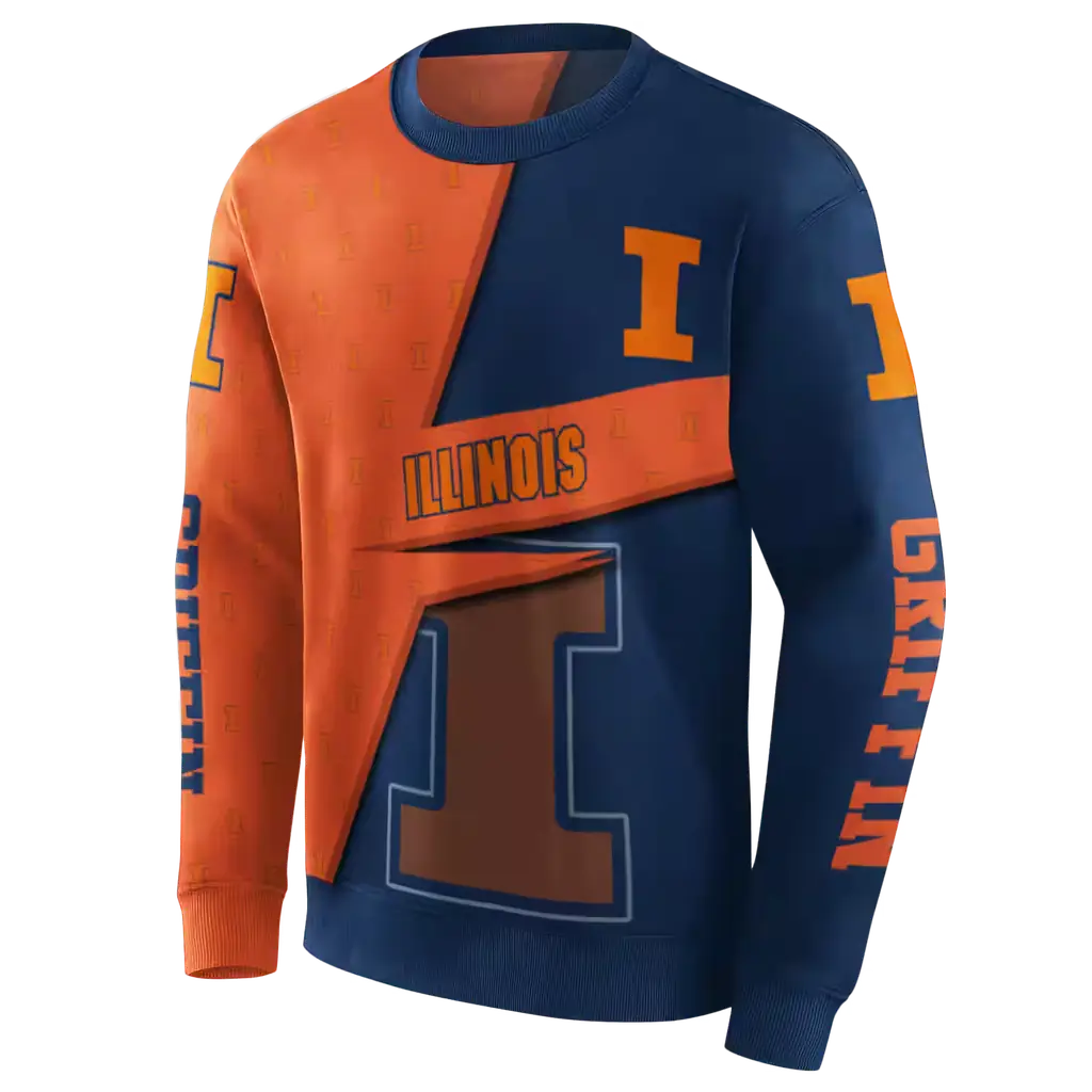 custom illinois fighting illini abstract shape blue hoodie new arrival custom illinois fighting illini abstract shape blue hoodie new arrival