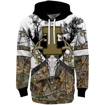 custom illinois fighting illini forest silhouette hoodie best selling